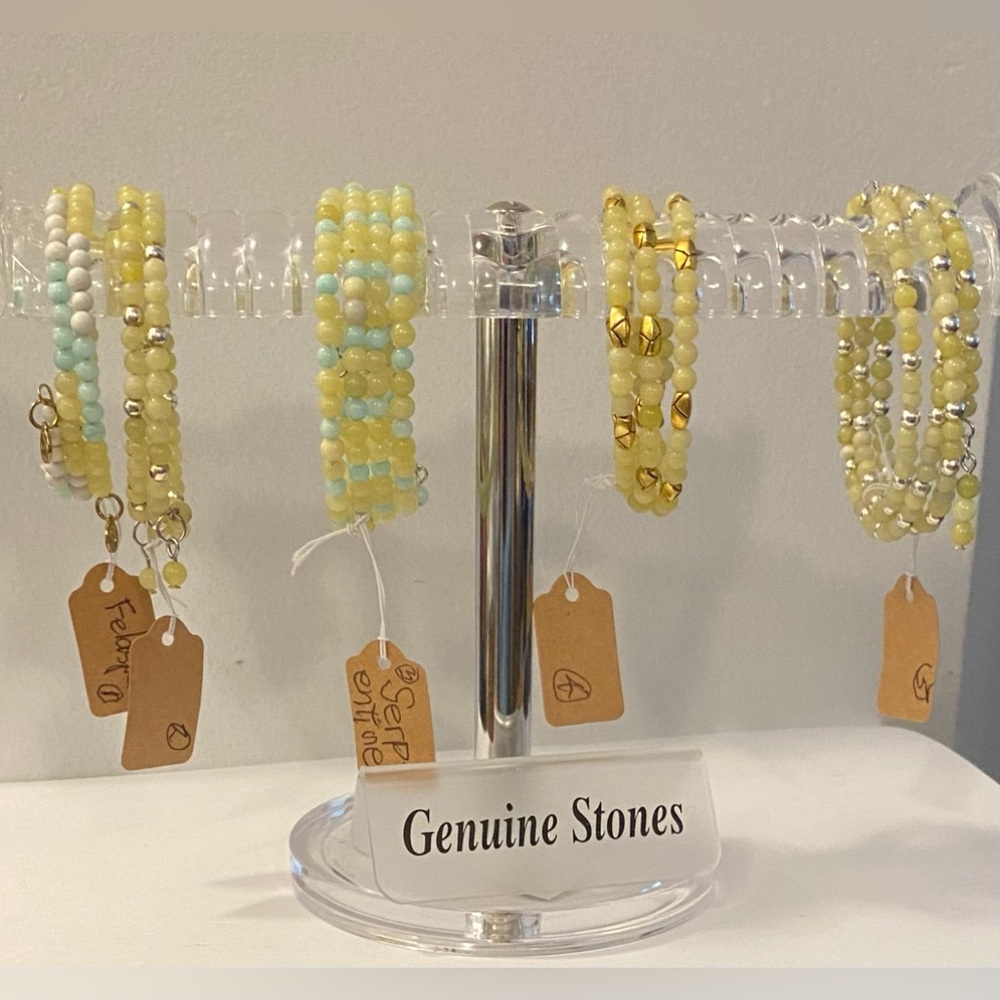 COPY - NEW Genuine Serpentine crystal bracelets for comparison